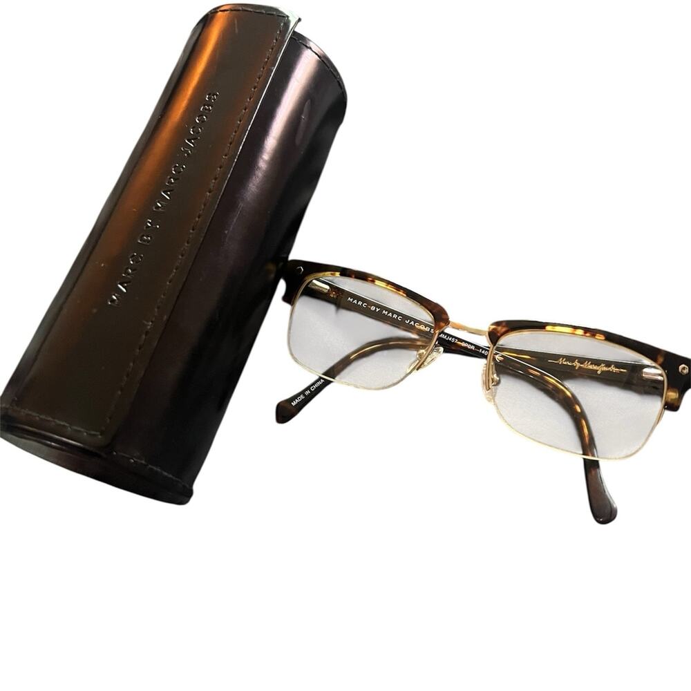 Marc by Marc Jacobs Browline Eyeglasses - Tortoise & Gold
